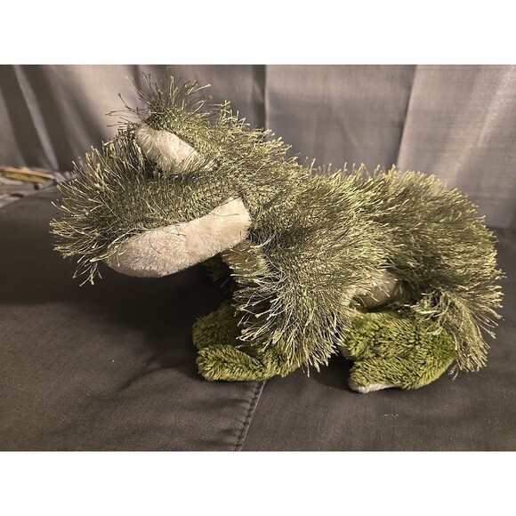 Webkinz/Ganz Green Plush  Fuzzy Large Frog RETIRED 9 " Ready To Get In The Swamp - Picture 7 of 9